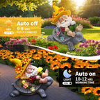 Solar Turtle Garden Statue Light, Outdoor Decor