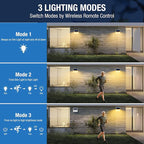 Modern Solar Wall Lights 5-Pack, Multi-Color LED