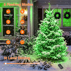 200 LED Christmas Twinkle Lights, 66ft Waterproof for Patio