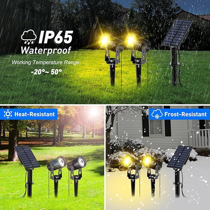 Solar Landscape Spotlights, LED