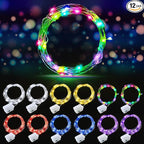 Christmas Backyard String Lights 12-Pack, 20 LED Waterproof