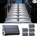 6-Pack Solar Stair Lights, Cool White LED