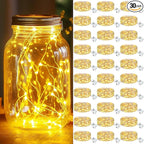 30-Pack Christmas String Lights, 7ft 20 LED Waterproof Twinkle Lights