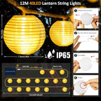 Warm White String Lights, 40ft Garden LED