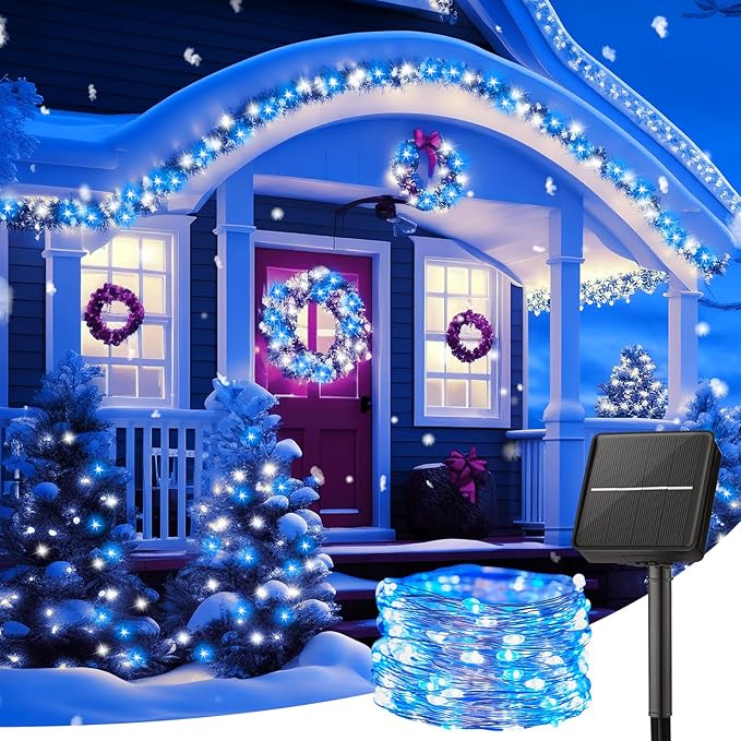 33ft Christmas LED String Lights, Waterproof Timer Lights