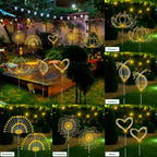 Solar Yard Path Lights 4-Pack, Waterproof