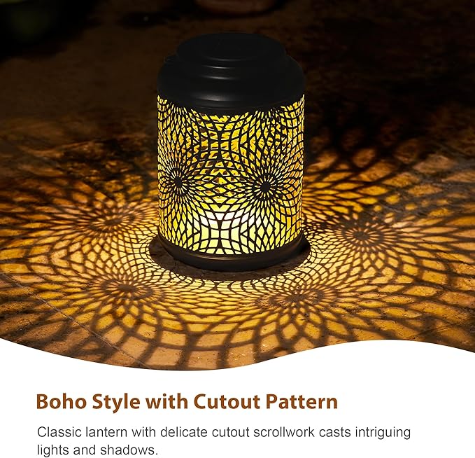 Hanging Solar Garden Lanterns, Charming Waterproof LED