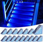 16-Pack Modern Solar Patio Lights, Outdoor LED