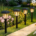 Warm White Solar Pathway Lights 12-Pack, Driveway LED