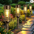 Bronze Solar Pathway Lights 8-Pack, Walkway LED
