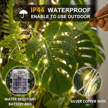 33ft Warm White String Lights for Patio, Waterproof LED