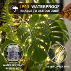 33ft Warm White Outdoor Edison String Lights, Weatherproof
