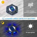 8-Pack Solar Gutter Lights, Blue Waterproof LED