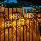 Garden Solar Hanging Lanterns, Metal Yard Decor