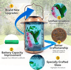 Hummingbird Solar Hanging Lanterns, Elegant Yard Decor