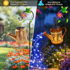 Hummingbird Solar Hanging Lanterns, Rustic Patio Decor