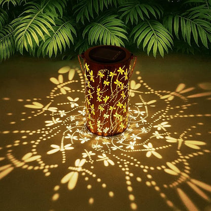 Dragonfly Solar Lantern, Chrismas Gifts for Women, Outdoor Waterproof LED Decorative Garden Lights for Lawn, Landscape, Patio, Porch Hanging Solar Lights for Ladies, Mom, Grandma