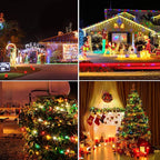 100 LED Christmas Twinkle Lights, 33ft Waterproof for Patio