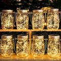 8-Pack Courtyard Solar Lanterns, Waterproof LED Patio Lights