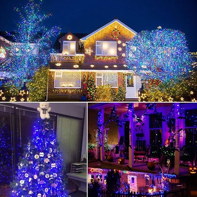 Christmas String Lights, 18ft 50 LED Waterproof Twinkle Lights