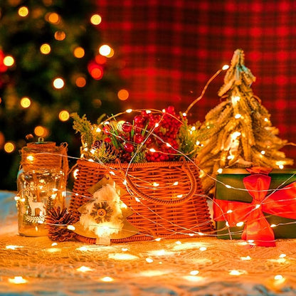 Christmas Yard String Lights 4-Pack, 1ft 50 LED Waterproof