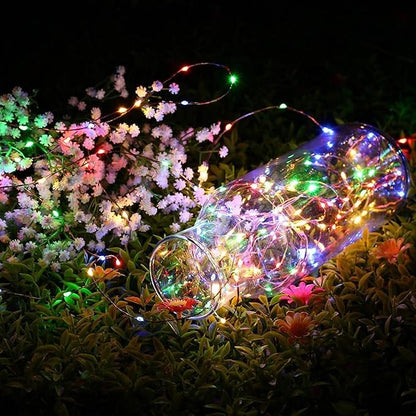 Christmas Yard String Lights 4-Pack, 16ft 50 LED Waterproof