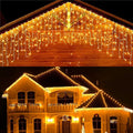 400 LED Christmas Twinkle Lights, 33ft Waterproof for Porch