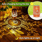 Hummingbird Solar Lantern Set 2-Pack, Metal Yard Lighting