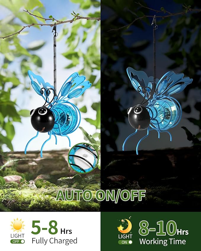 Blue Solar Pathway Lights, Garden LED