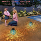 Backyard Solar Lantern Set 2-Pack, Rustic Backyard Lighting
