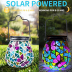 Solar Butterfly Lanterns, Garden Hanging LED Decor