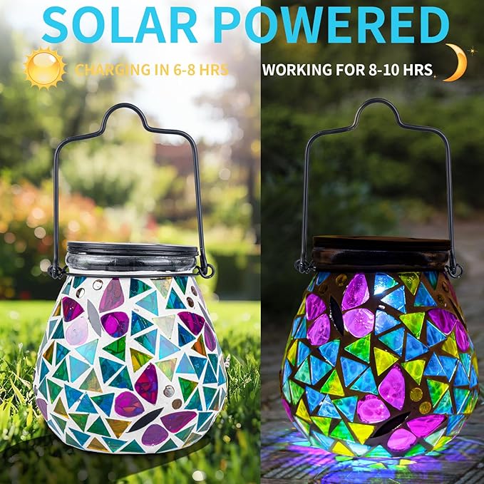 Solar Butterfly Lanterns, Garden Hanging LED Decor