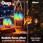 Garden Solar Lantern Set, Rustic Porch Lighting