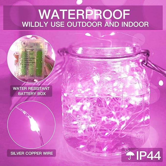 Yard String Lights, 66ft Weatherproof LED