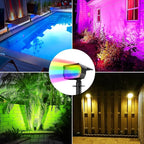 10-Pack Solar Spotlights, Waterproof Garden LED
