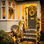 Christmas Yard String Lights 4-Pack, 16ft 50 LED Waterproof