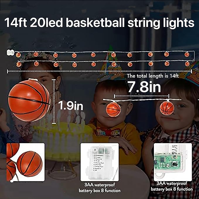 14ft String Lights for Backyard, Waterproof LED