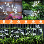 White Solar Pathway Lights 2-Pack, Yard LED