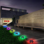 6-Pack Solar Gutter Lights, RGB Waterproof LED
