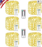 6-Pack Christmas String Lights, 120ft 360 LED Waterproof Twinkle Lights