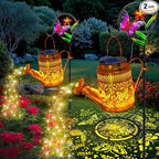 Butterfly Solar Hanging Lanterns 2-Pack, Decorative Patio Decor