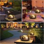 Solar Flower Garden Statue Light, Outdoor Decor