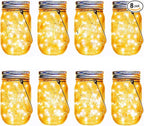 Backyard Solar Hanging Lanterns 8-Pack, Rustic Patio Decor