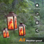 Charming Bird Solar Lanterns for Backyard, Waterproof LED