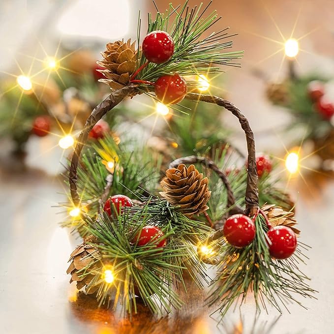 2-Pack Christmas String Lights, 13ft 40 LED Waterproof Twinkle Lights