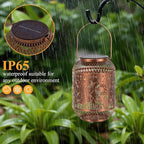 Dragonfly Solar Lantern Set, Rustic Garden Lighting