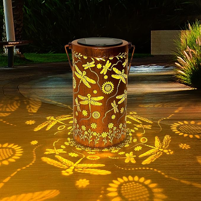 Dragonfly Solar Lantern Set, Decorative Outdoor Lighting
