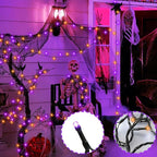 4-Pack 4ft Halloween LED String Lights, Waterproof Timer Lights