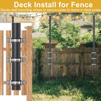 2-Pack String Light Poles, Heavy-Duty Metal Stands
