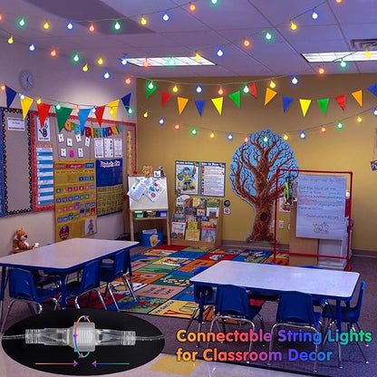 Christmas String Lights, 33ft 100 LED Waterproof Twinkle Lights